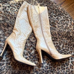 Via Spiga Tan Heeled Boots